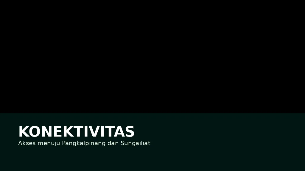 Ilustrasi konektivitas Desa Merawang