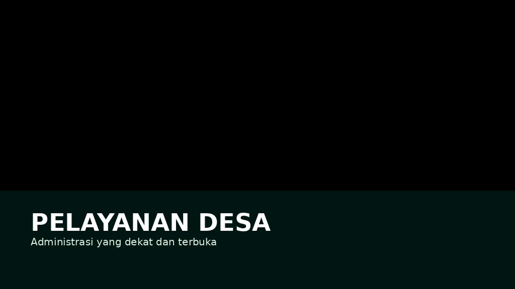 Ilustrasi pelayanan Pemerintah Desa Merawang